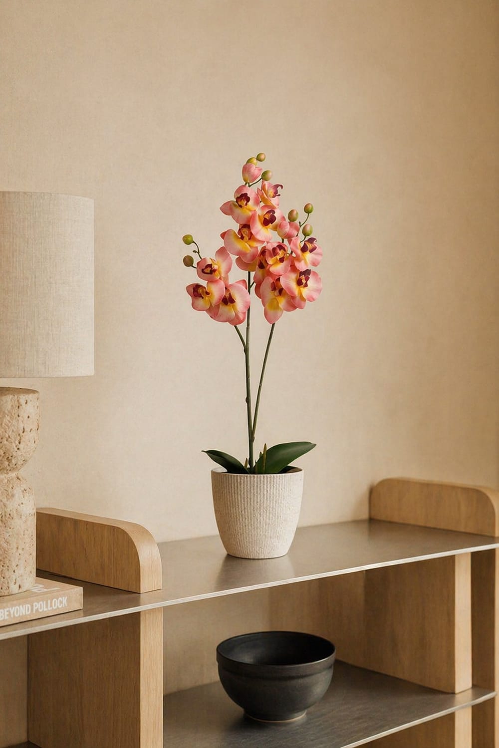 Orquídea Duo Salmón