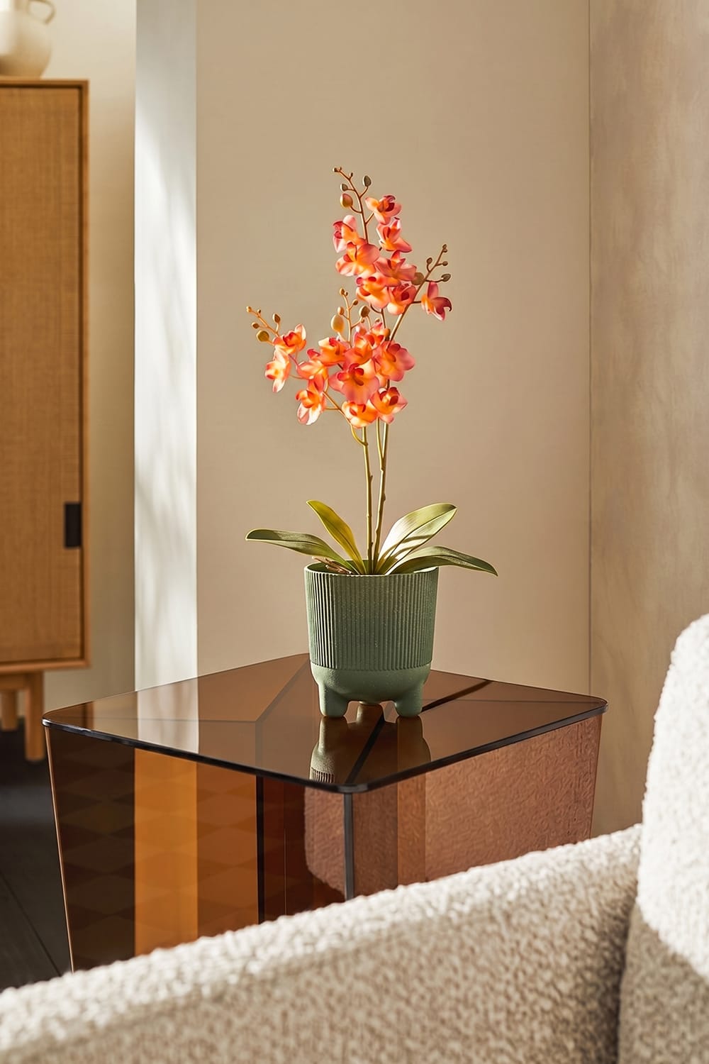 Orquídea Single Salmón