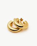 Chubby Medium Hoop Earrings | 18ct Gold Vermeil