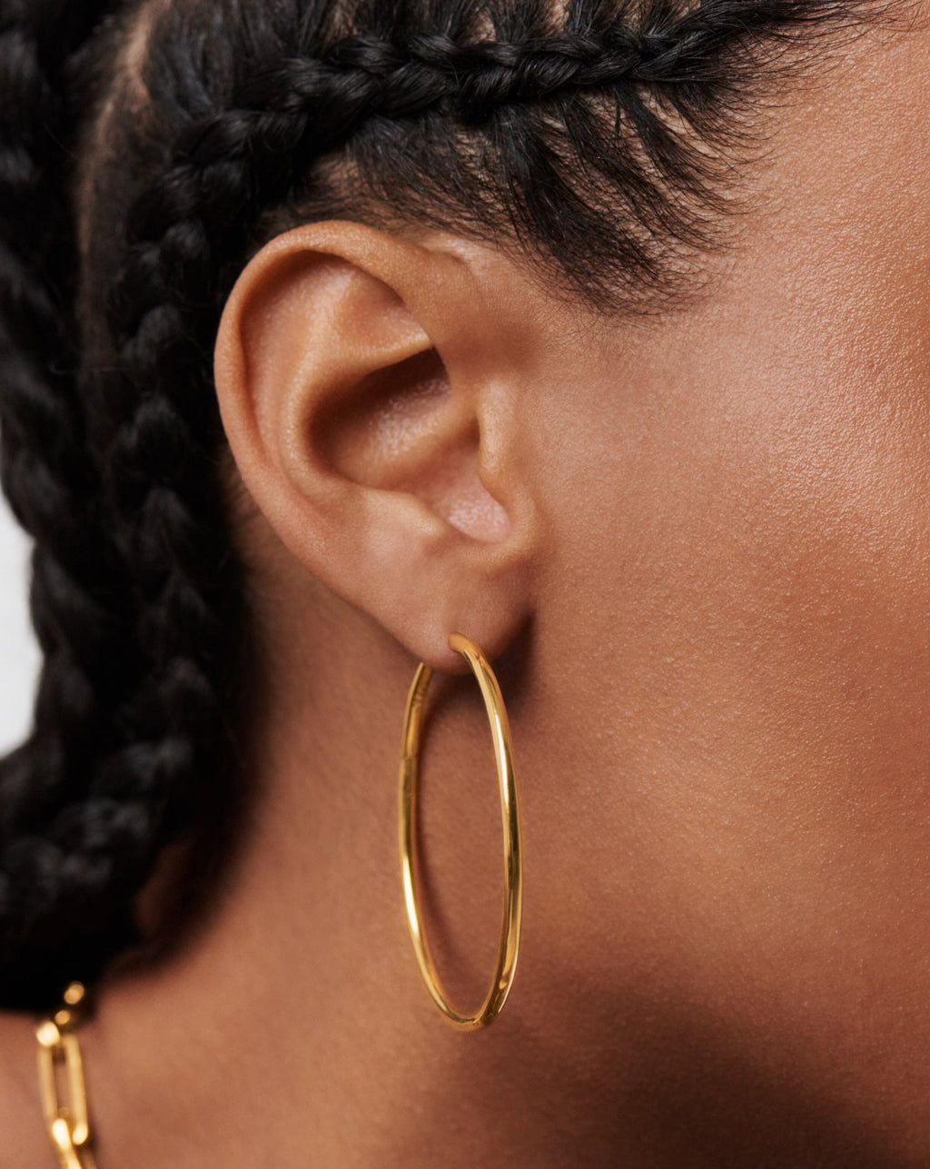 Classic Oversized Hoop Earrings | 18ct Gold Vermeil