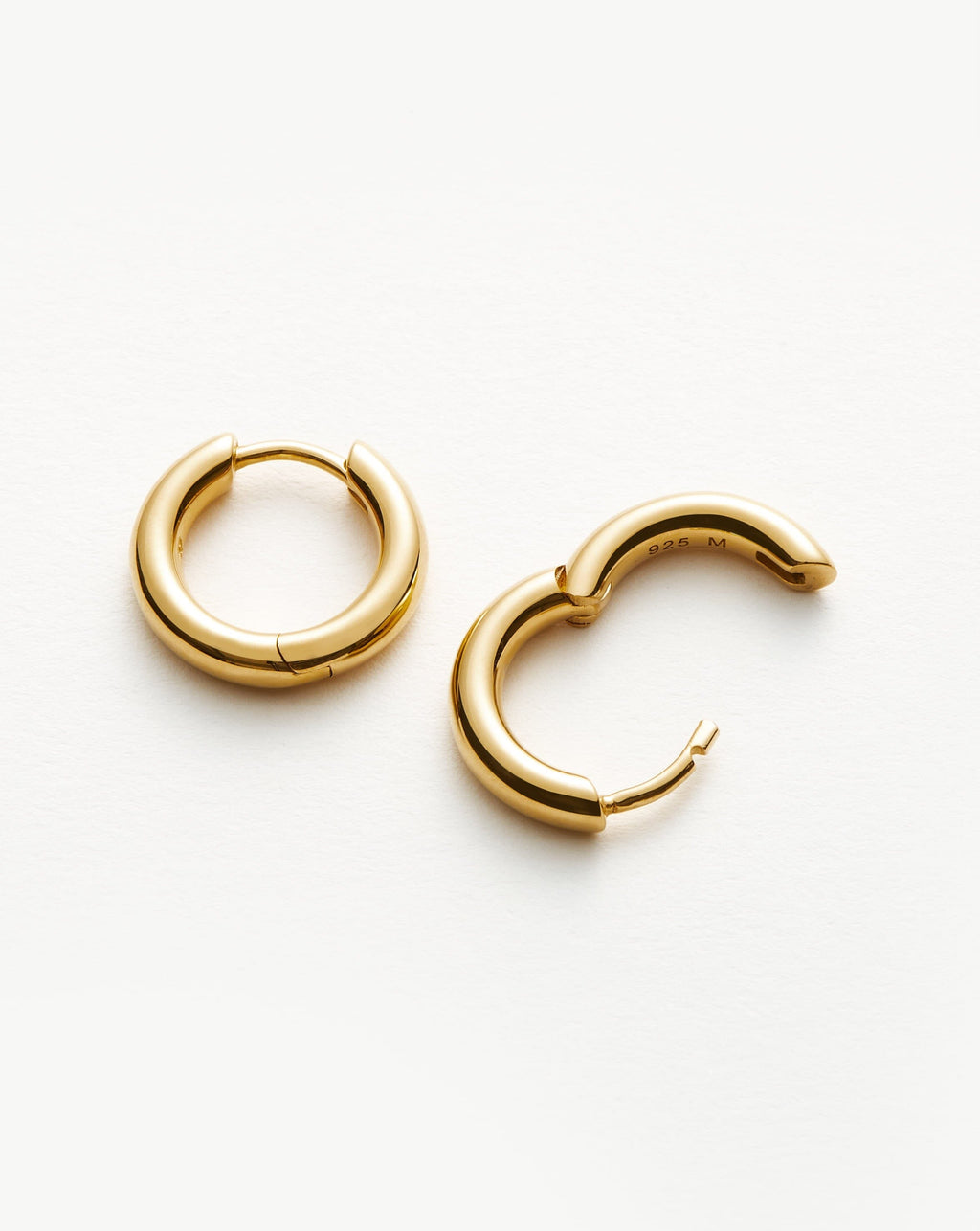 Classic Tunnel Mini Hoop Earrings | 18ct Gold Vermeil