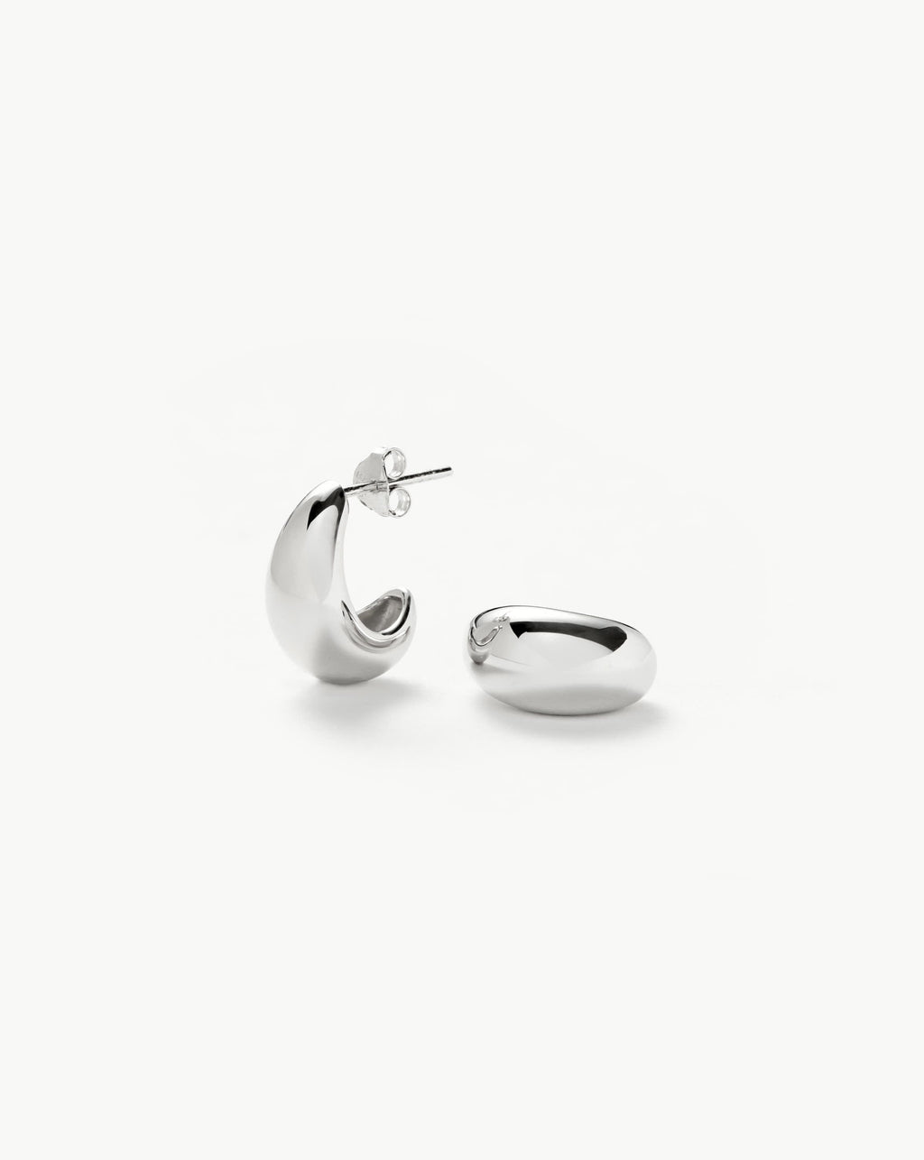 Savi Dome Mini Hoop Earrings | Sterling Silver